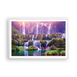 Affisch i vit ram - Trappan till himlen - 91x61 cm