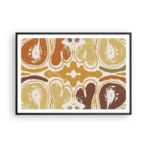 Affisch i svart ram - Sentimental abstraktion - 100x70 cm
