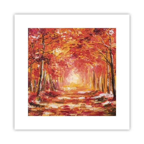 Affisch - Kopparskog - 30x30 cm