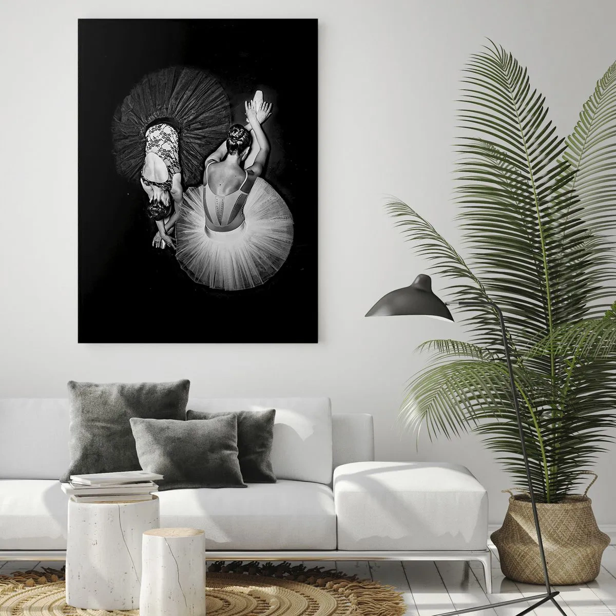Glastavla - Bild på glas - Jin och jang – den perfekta balansen - 50x70 cm