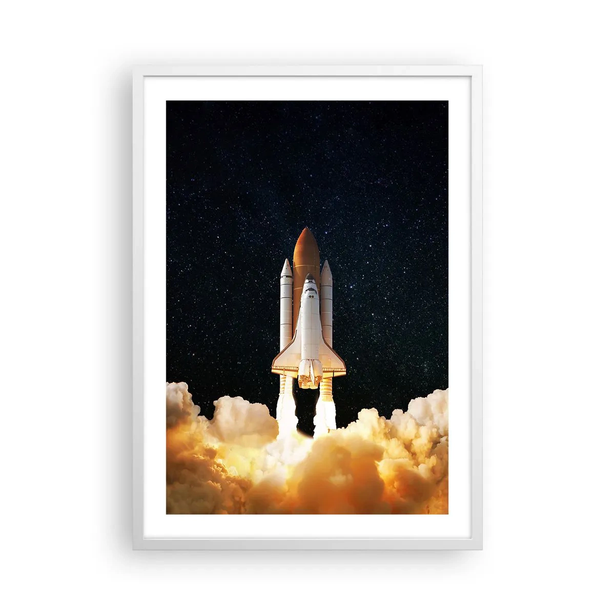 Affisch i vit ram - Ad astra! - 50x70 cm