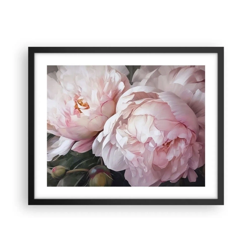 Affisch i svart ram - Fast i blomning - 50x40 cm
