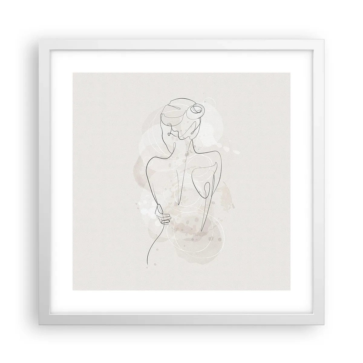 Affisch i vit ram - Som ett känsligt instrument - 40x40 cm