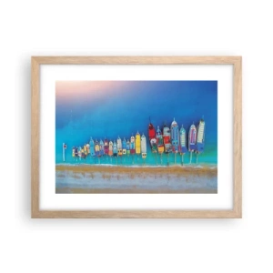 Affisch i ram av ljusek - Ur fågelperspektivet - 40x30 cm