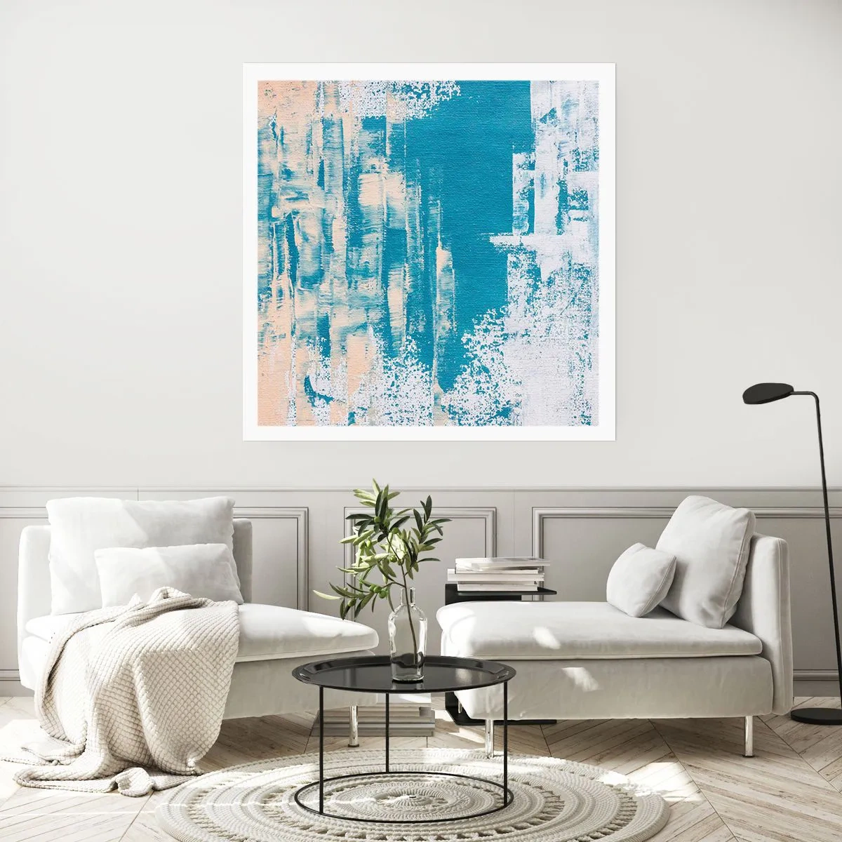 Affisch - Genom istapp - 40x40 cm