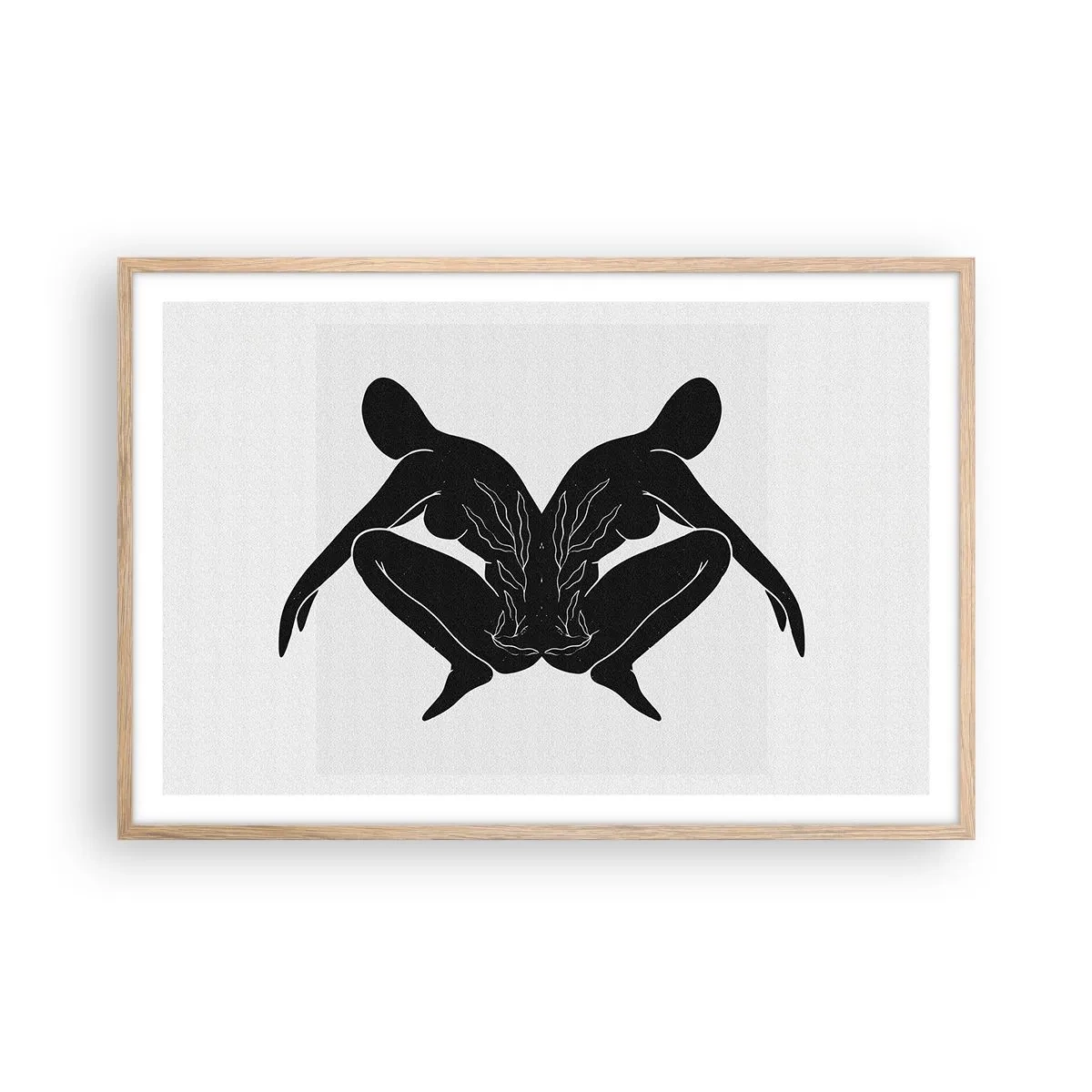 Affisch i ram av ljusek - En delad själ - 91x61 cm