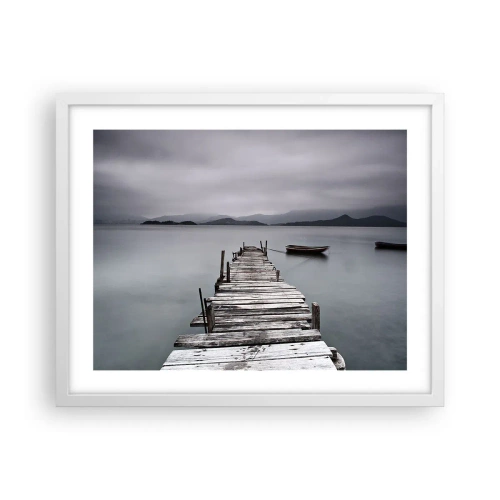 Affisch i vit ram - Imorgon kan du ge dig iväg - 50x40 cm