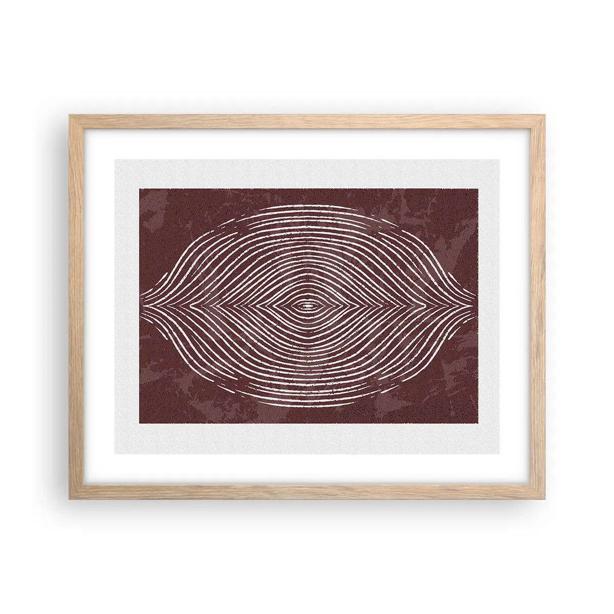 Affisch i ram av ljusek - Rymden talar - 50x40 cm