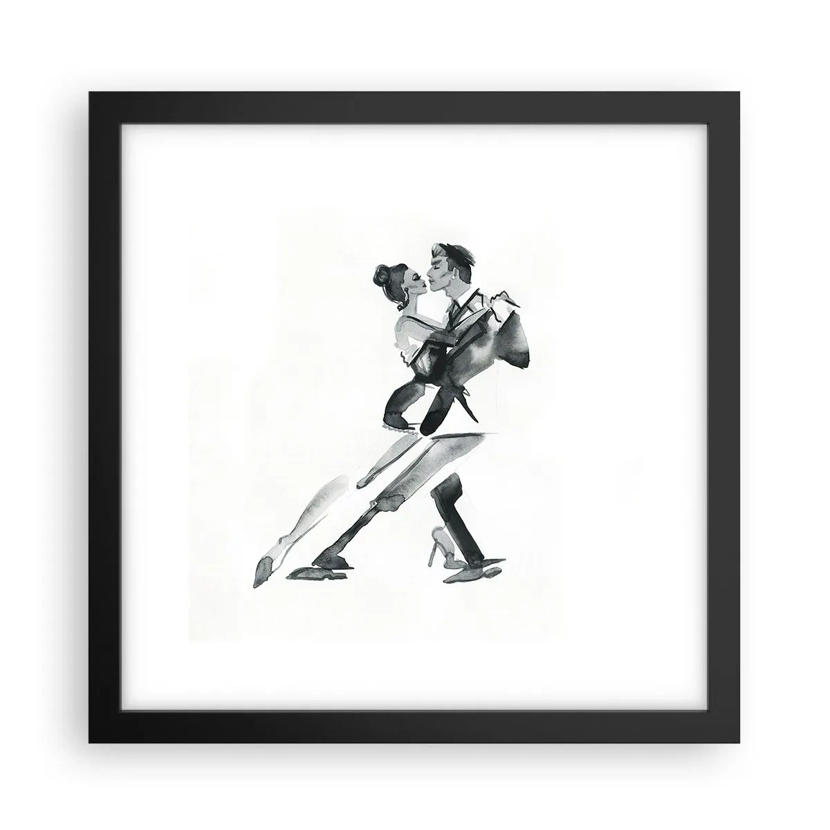 Affisch i svart ram - I en rytm - 30x30 cm