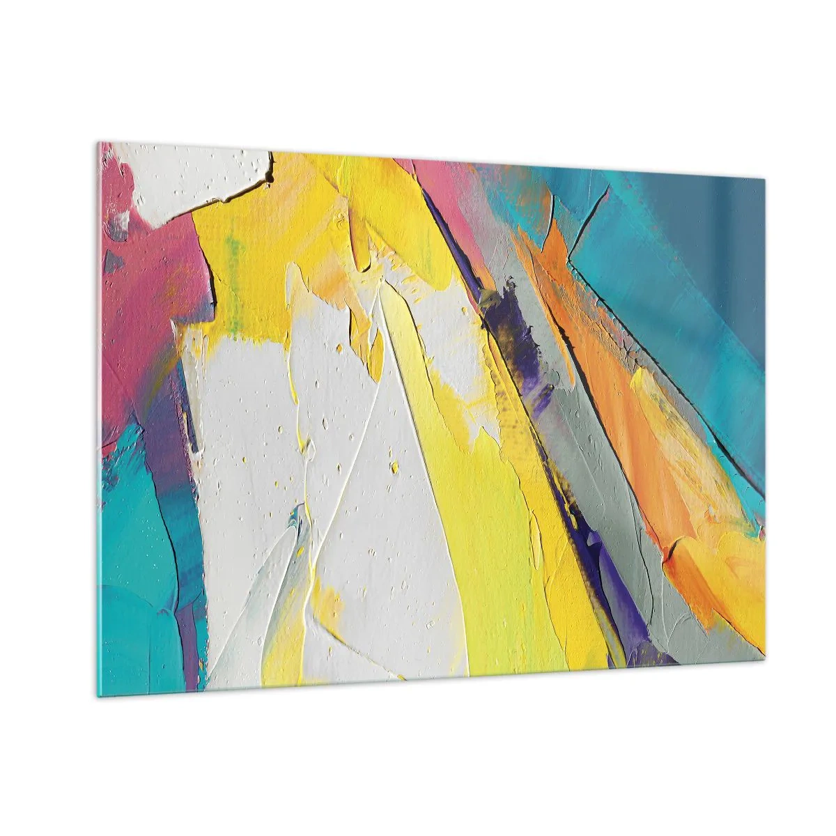 Glastavla - Bild på glas - Världens anatomi - 100x70 cm