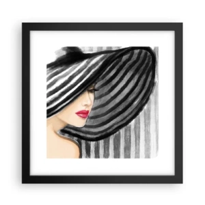 Affisch i svart ram - Var hittar jag dig? - 30x30 cm