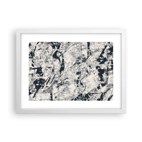 Affisch i vit ram - Motsatsernas interpenetration - 40x30 cm
