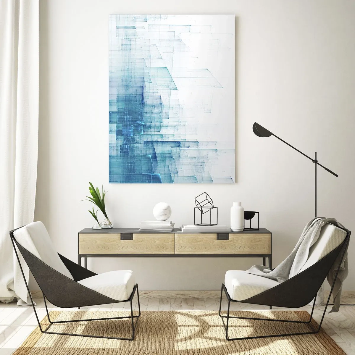 Glastavla - Bild på glas - Hur utrymmet blev till - 50x70 cm