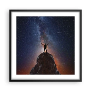 Affisch i svart ram - Kraften är med mig! - 50x50 cm