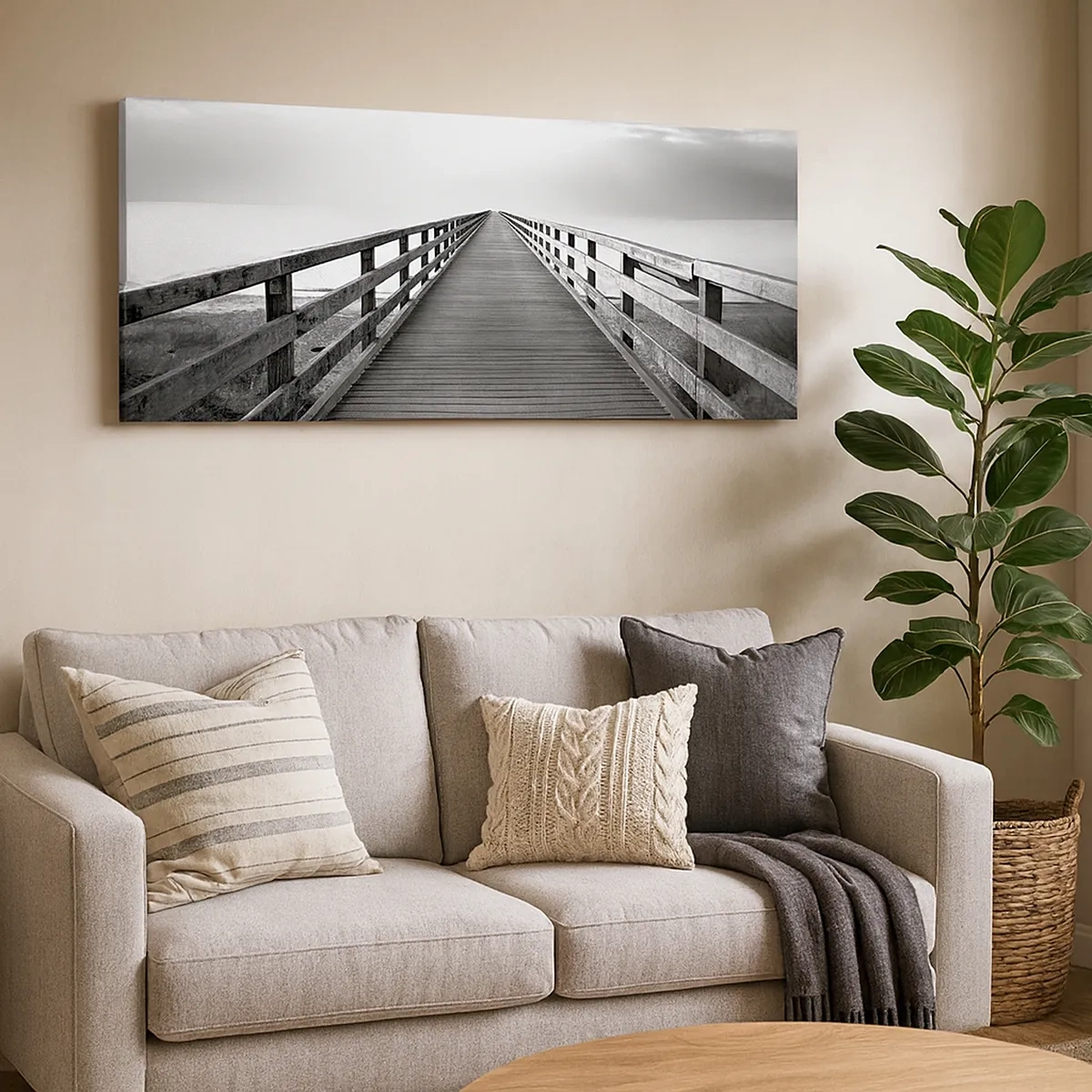 Canvastavla - Bild på duk - Ut i det oändliga... - 30x30 cm