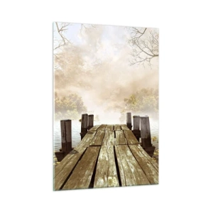 Glastavla - Bild på glas - Höstledsen - 50x70 cm