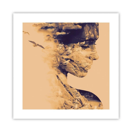 Affisch - Skön av naturen - 40x40 cm