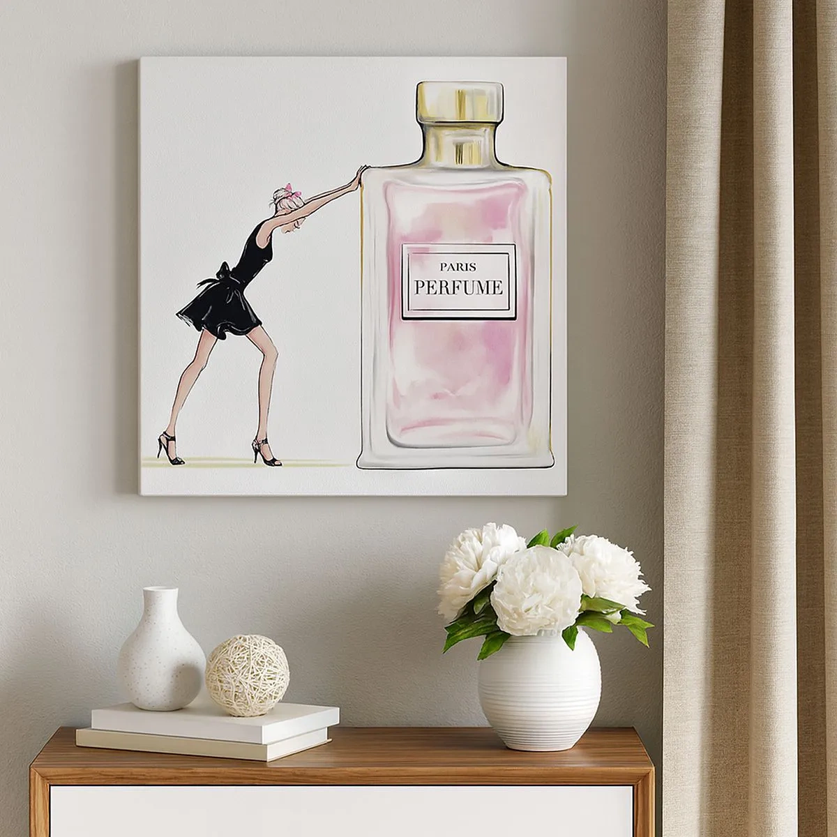 Canvastavla - Bild på duk - Kvinnlighetens kärna - 30x30 cm