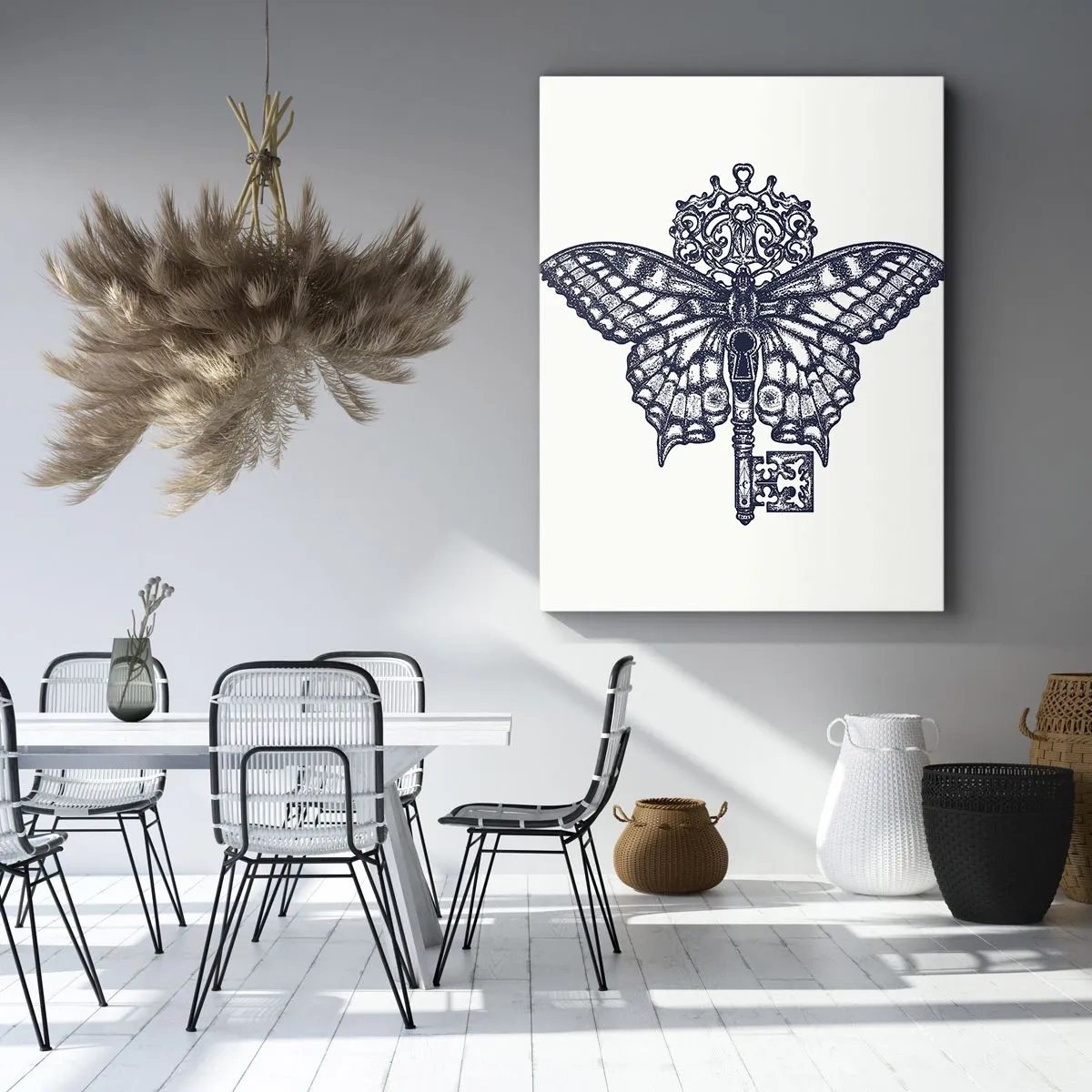 Canvastavla - Bild på duk - Hjärtats alla hemligheter - 55x100 cm