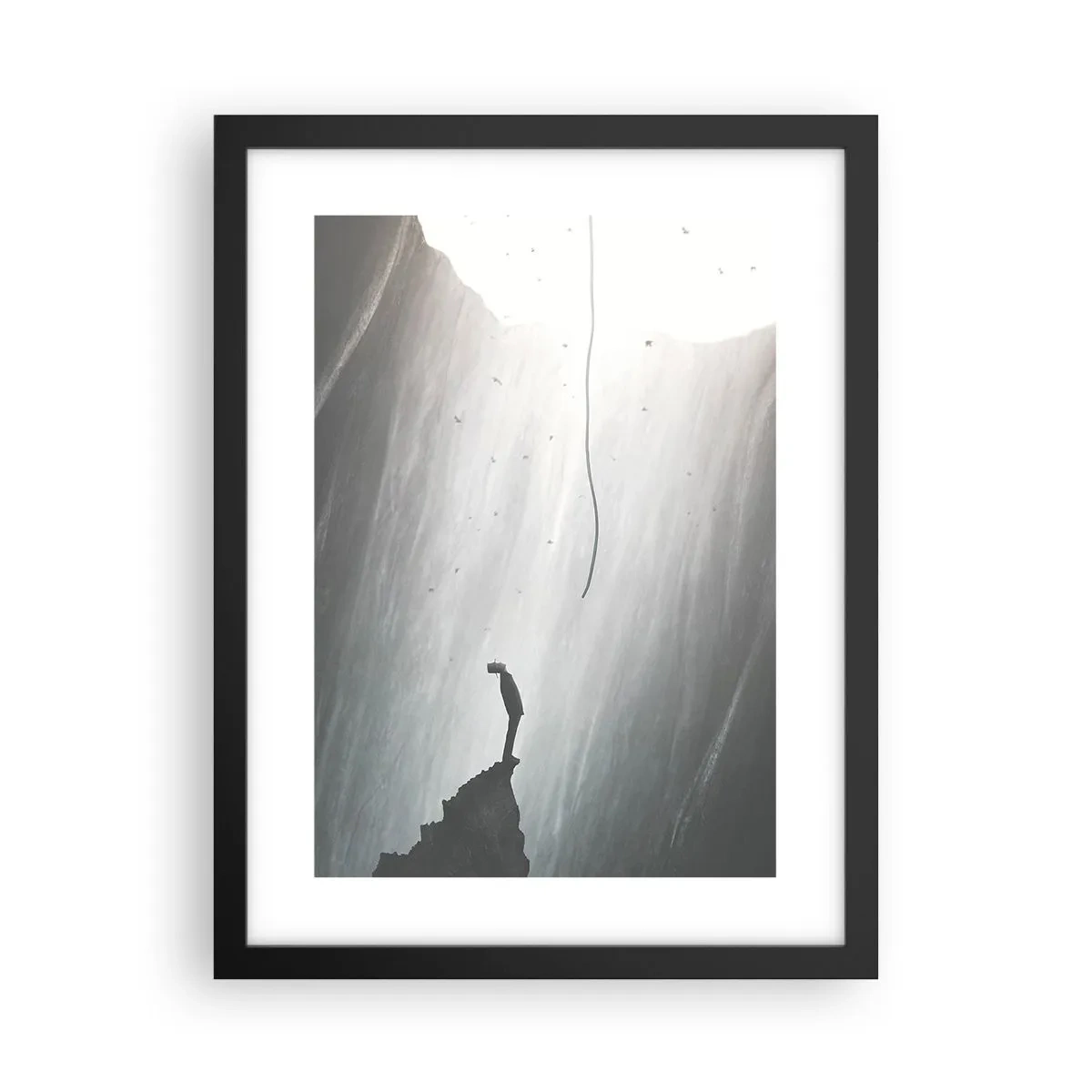 Affisch i svart ram - Det finns alltid en väg ut - 30x40 cm