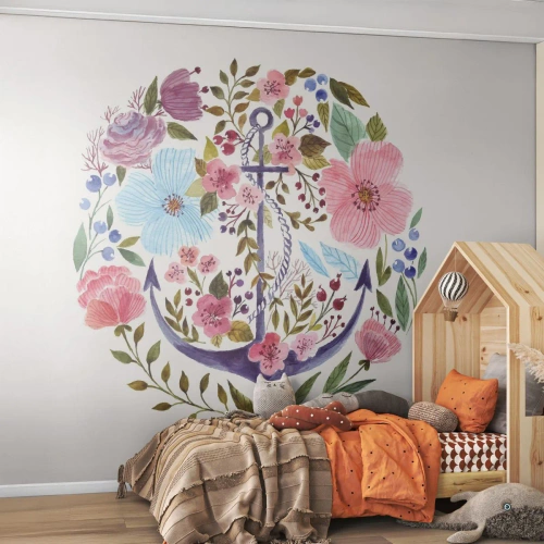 Självhäftande Fototapet Deluxe Sticker - En seglares goda sömn - Ankare, Boho, Seaside - 400x280 cm