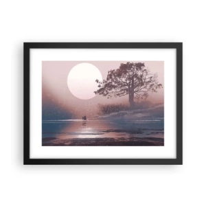 Affisch i svart ram - Nattens under - 40x30 cm