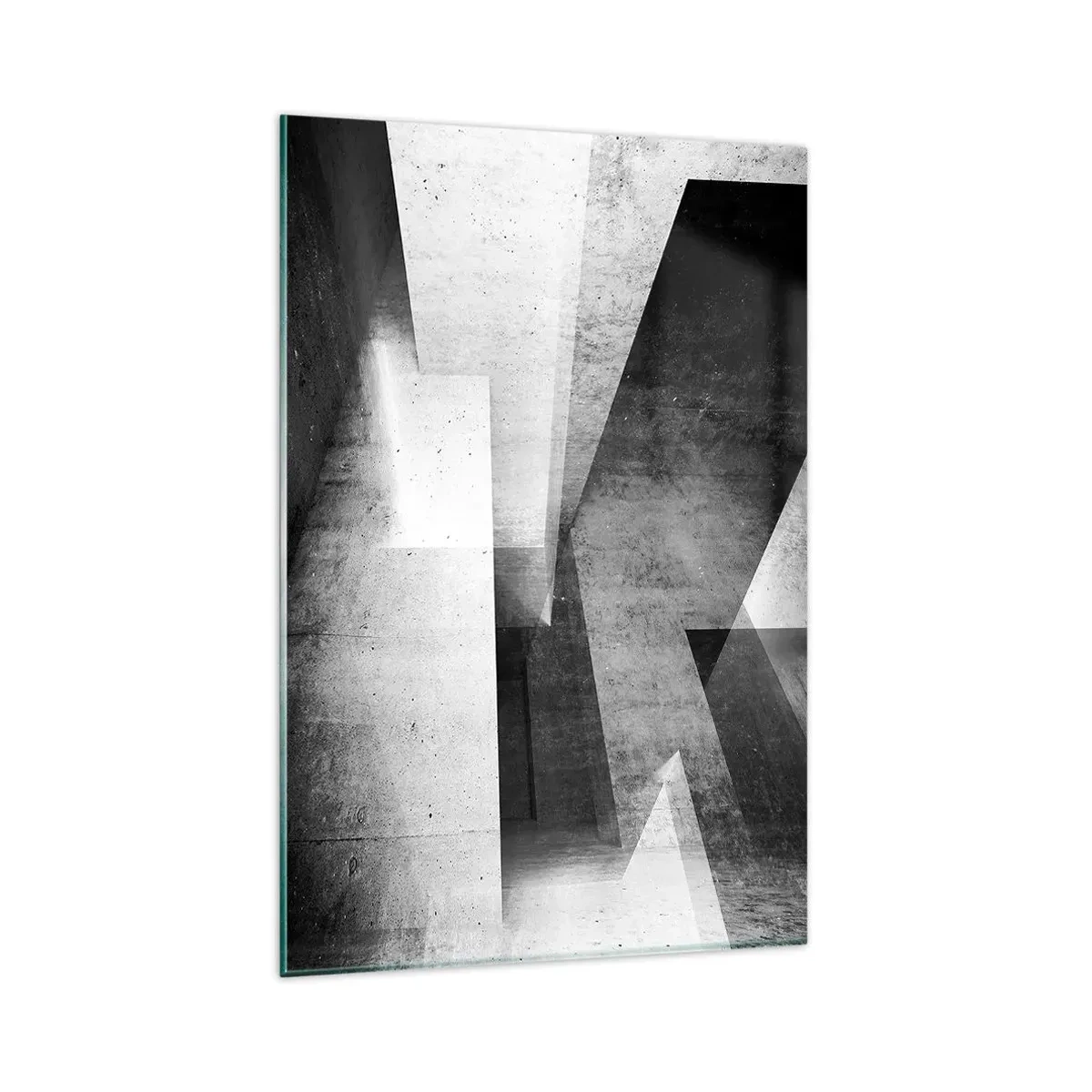 Glastavla - Bild på glas - Rummets struktur - 80x120 cm