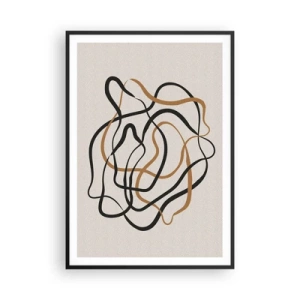 Affisch i svart ram - Allt har gått fel - 70x100 cm