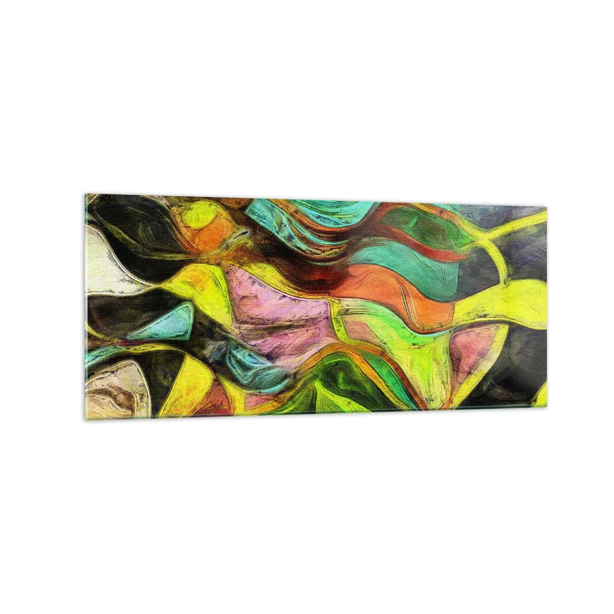 Glastavla - Bild på glas - Rörelse är liv - 120x50 cm