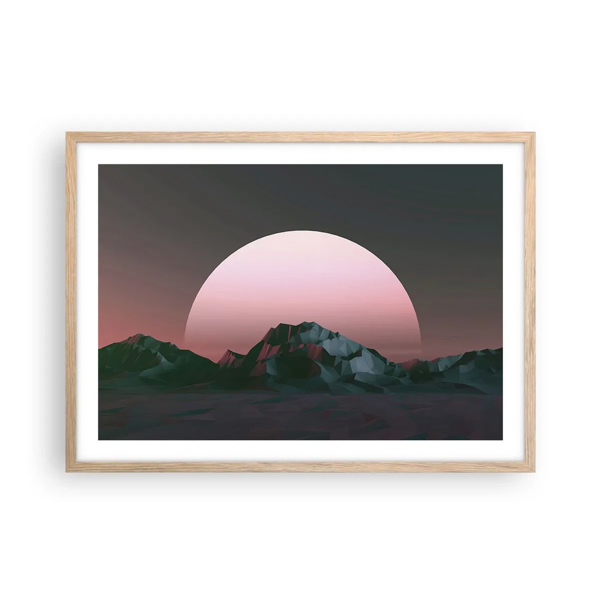 Affisch i ram av ljusek - I den granliggande galaxen - 70x50 cm