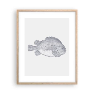 Affisch i ram av ljusek - Till naturforskarens album - 40x50 cm