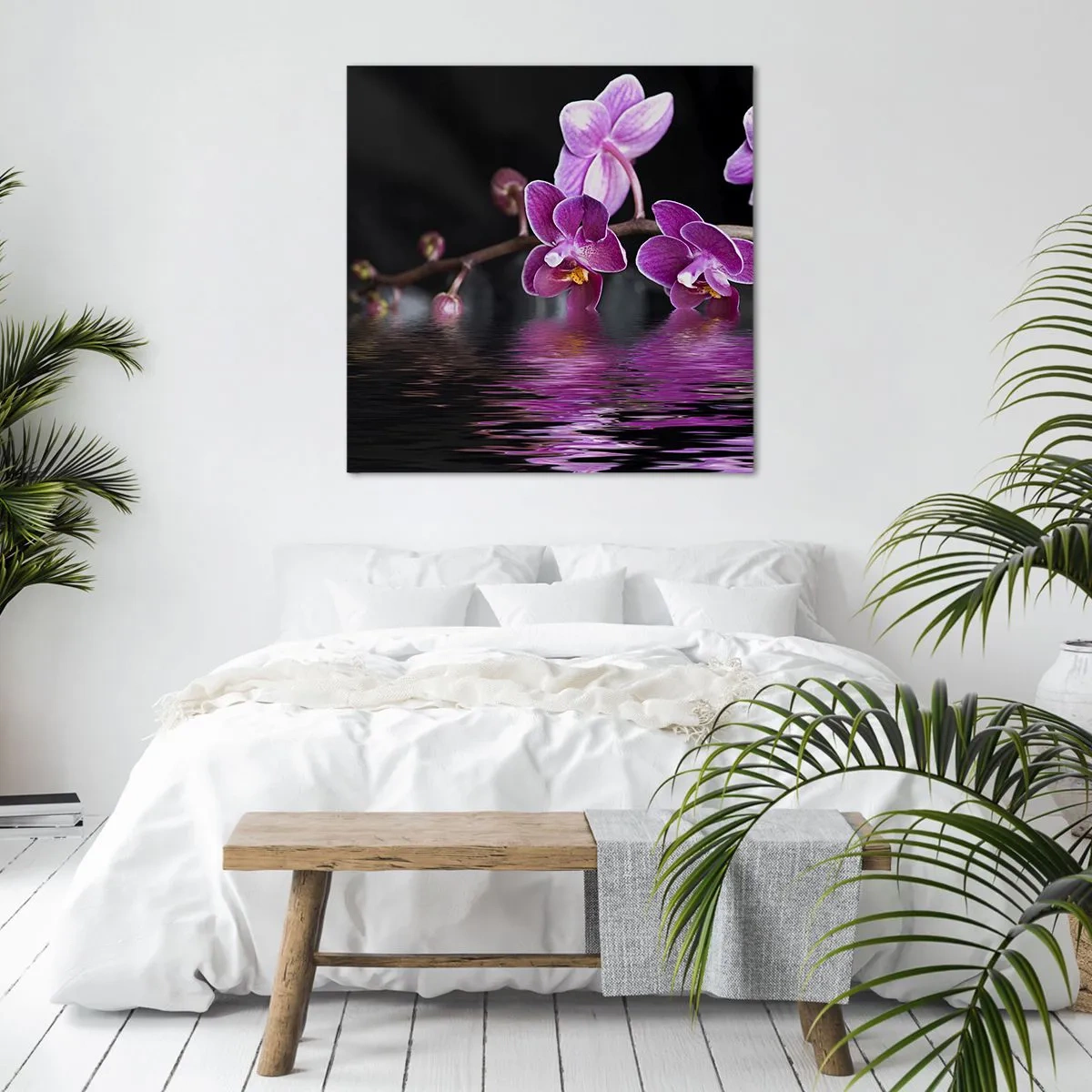 Canvastavla - Bild på duk - Lila skönhet - 70x70 cm