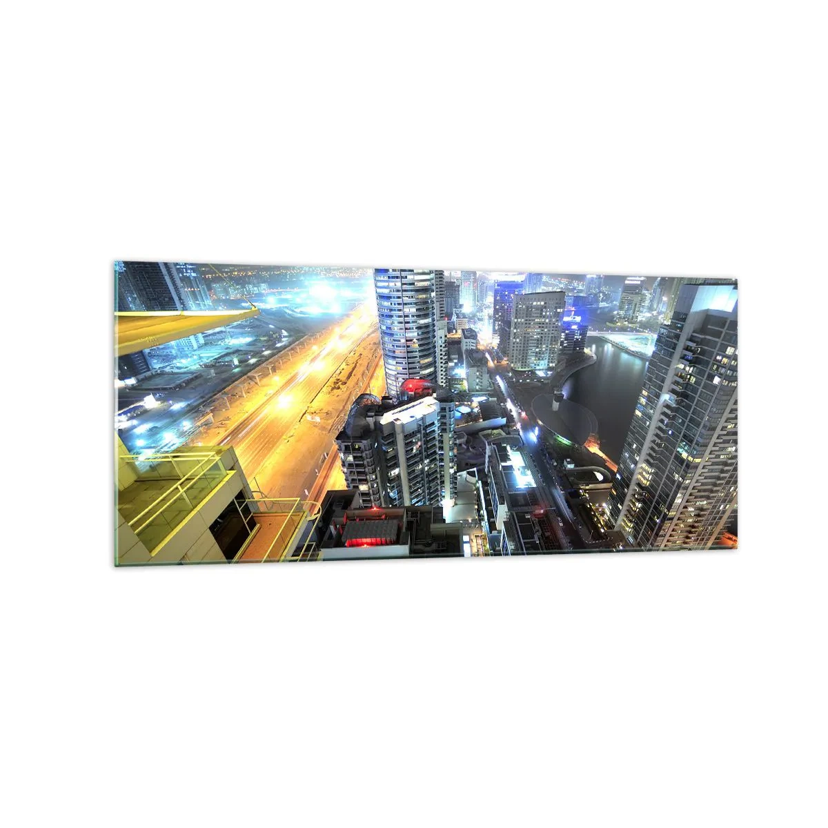 Glastavla - Bild på glas - Underverk på öknen - 120x50 cm