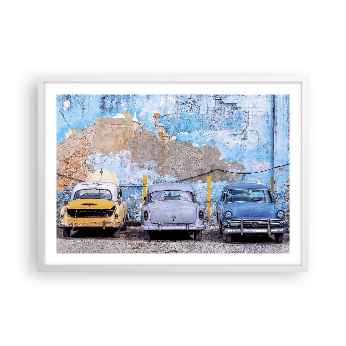 Affisch i vit ram - Veteranmöte - 70x50 cm