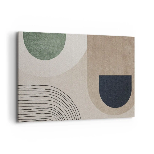 Canvastavla - Bild på duk - Ovalens mjukhet - 120x80 cm