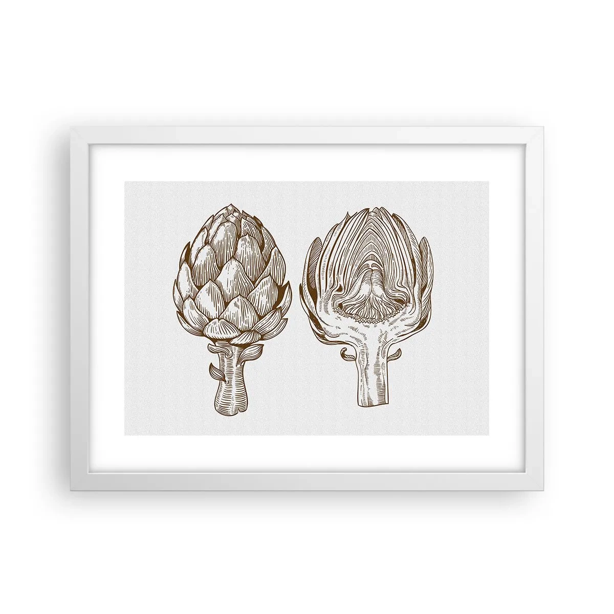 Affisch i vit ram - Anatomilektion - 40x30 cm