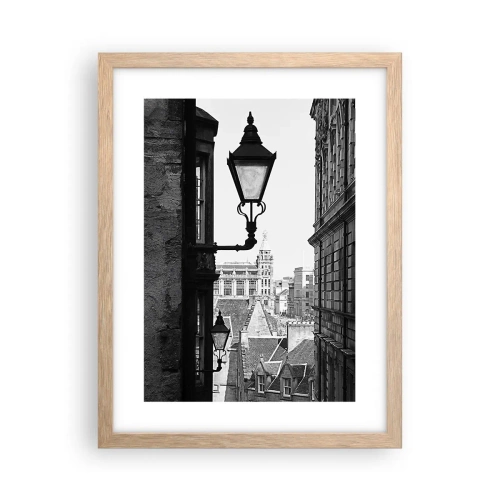 Affisch i ram av ljusek - Historia från Edinburgh - 30x40 cm