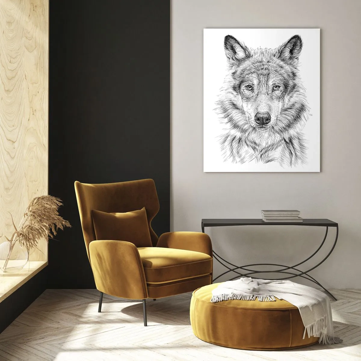 Glastavla - Bild på glas - En född ledare - 70x100 cm