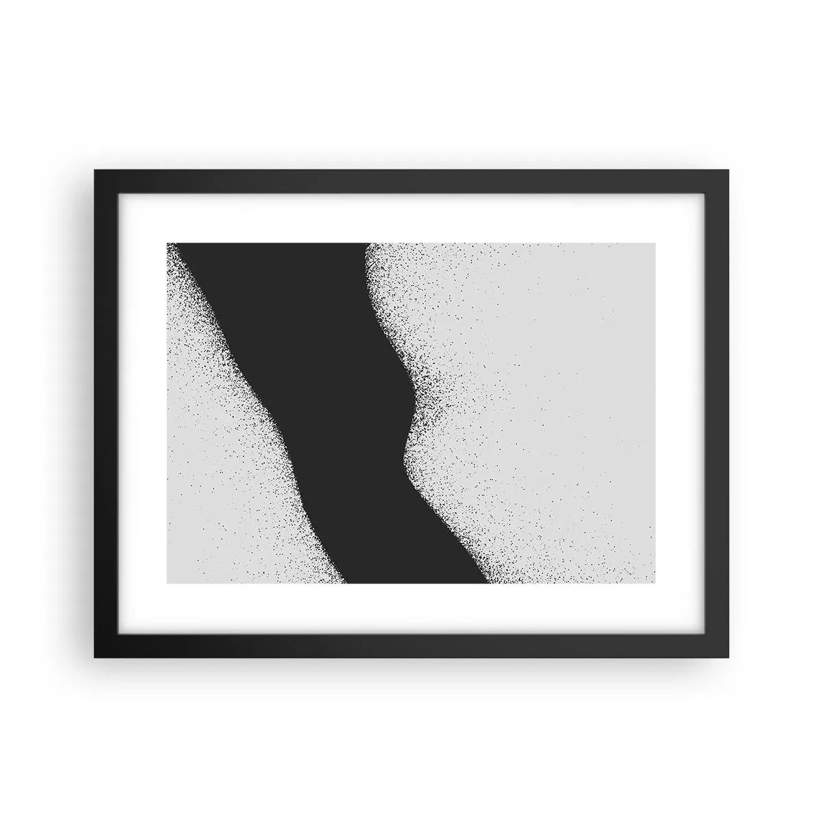 Affisch i svart ram - Flytande balans - 40x30 cm