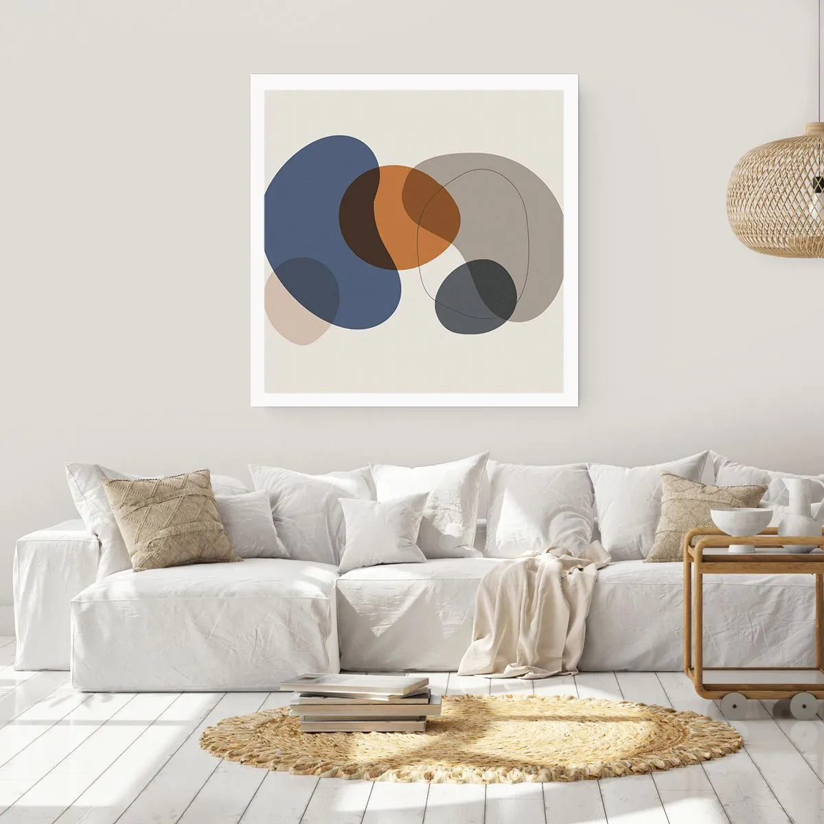 Affisch - Färgernas droppar - 30x30 cm