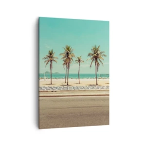Canvastavla - Bild på duk - På stranden - 50x70 cm