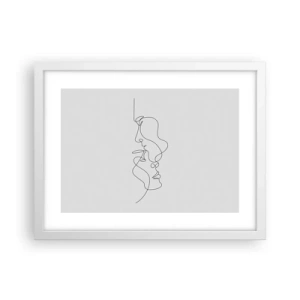 Affisch i vit ram - Sentimentala lustens glöd - 40x30 cm