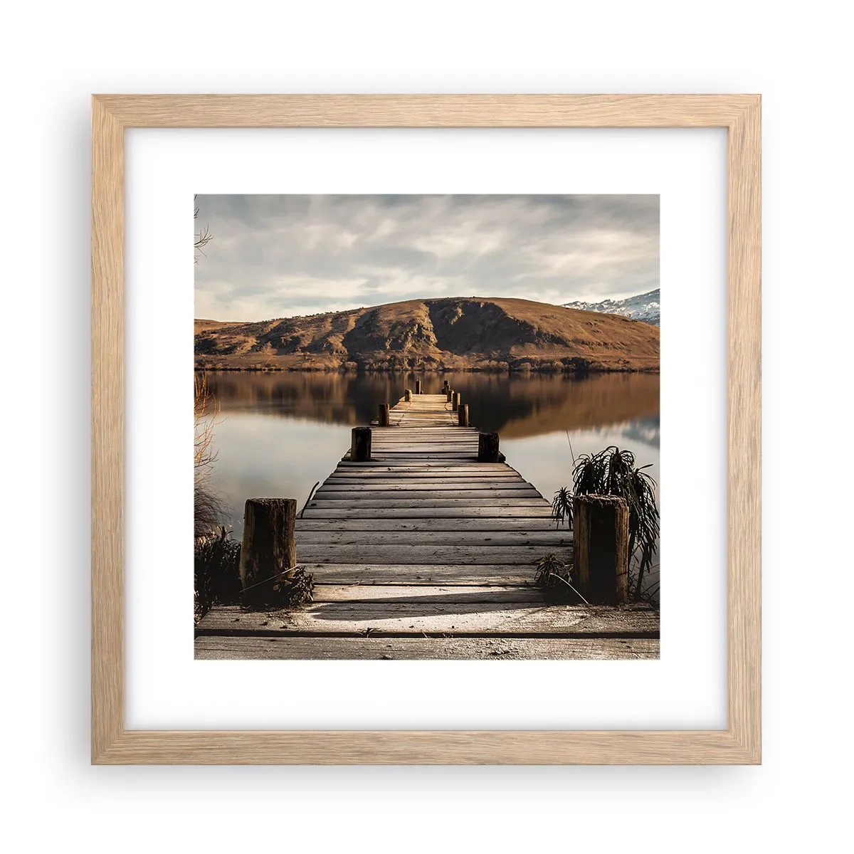 Affisch i ram av ljusek - Ett landskap i tystnad - 30x30 cm