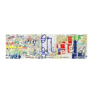 Provbit av fototapet Premium Canvas - Helt enkelt gläder ögonen - Graffiti, Väggmålning, Ungdom - 100x30 cm