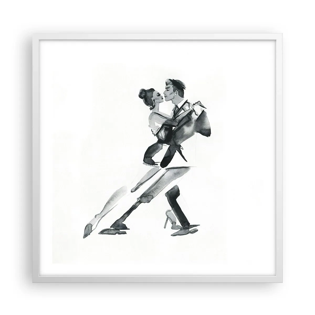 Affisch i vit ram - I en rytm - 60x60 cm