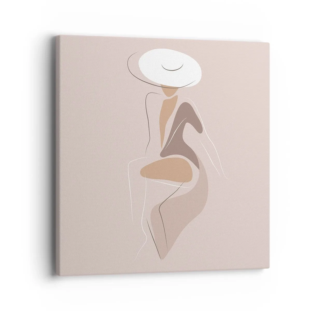Canvastavla - Bild på duk - Att vara dam - 40x40 cm