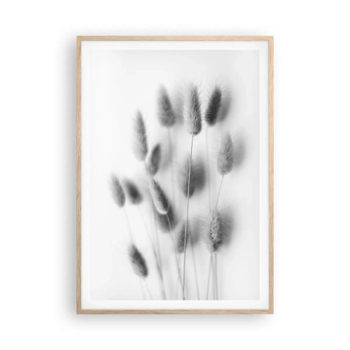 Affisch i ram av ljusek - Fluffigt gräs - 70x100 cm