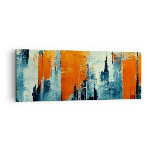 Canvastavla - Bild på duk - Modernt landskap - 140x50 cm