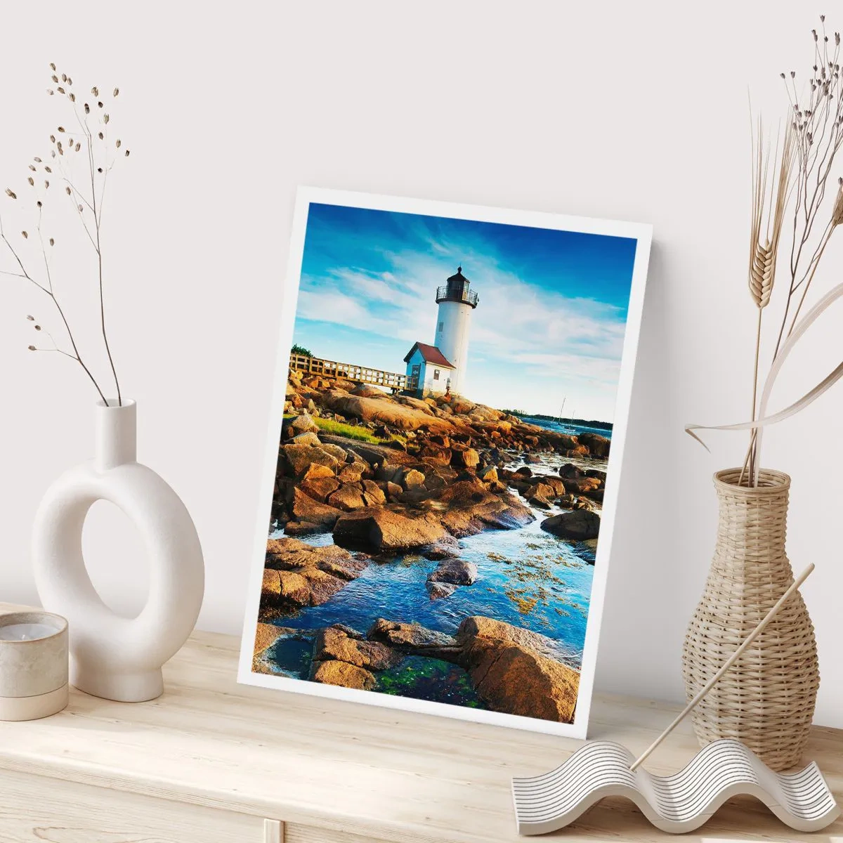 Affisch - Kom lyckligt tillbaka, jag väntar - 70x100 cm