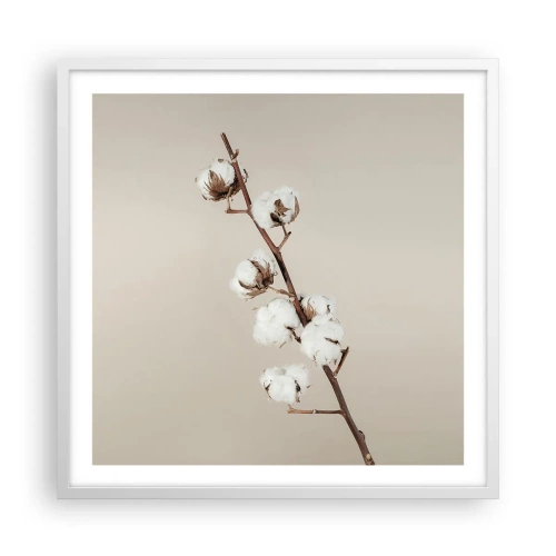 Affisch i vit ram - Hos mjukhetens källa - 60x60 cm